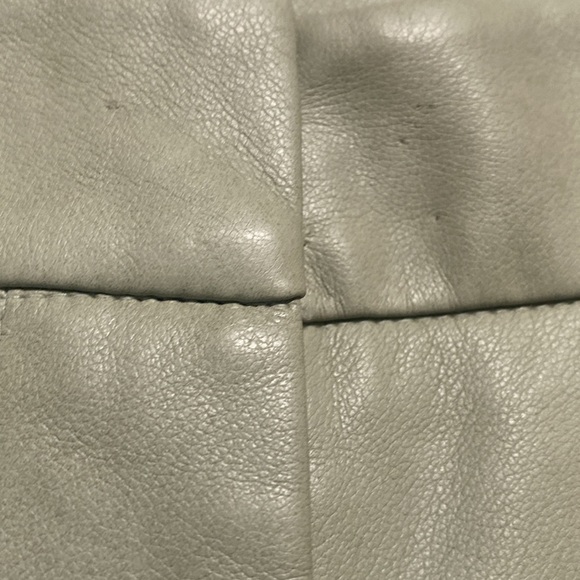 7 For All Mankind Sage Green Faux Leather Wide Leg Pants Size XS - Picture 8 of 10